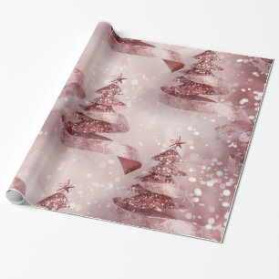 Rose Gold Christmas Wrapping Paper