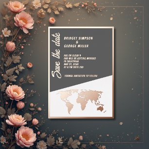 rose gold cloud 9 destination save the date 