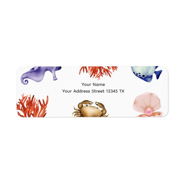 Rose gold Coastal Chic Watercolor (Front)