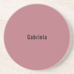 Rose Gold Colour Professional Trendy Modern Plain Coaster