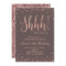 Rose Gold Confetti Birthday Party Invitation