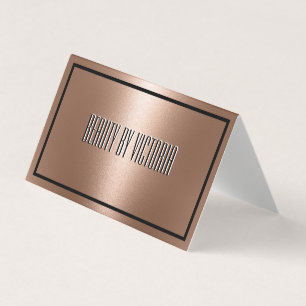 Rose Gold Copper Bronze elegant minimalist Business Card