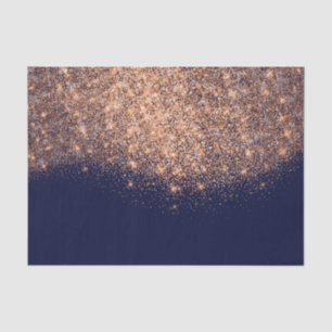 Rose Gold Copper Metallic Glitter Blue Navy Maroon Tissue Paper