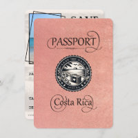 Rose Gold Costa Rica Passport