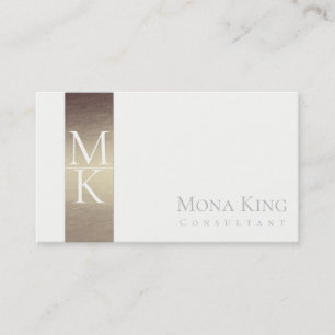 Rose Gold & Cream Minimalist Business Card