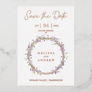 Rose Gold Custom Lilac Fancy Garland Wreath