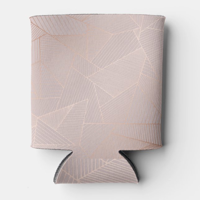 Rose gold decorative background, elegant. can cooler (Front)