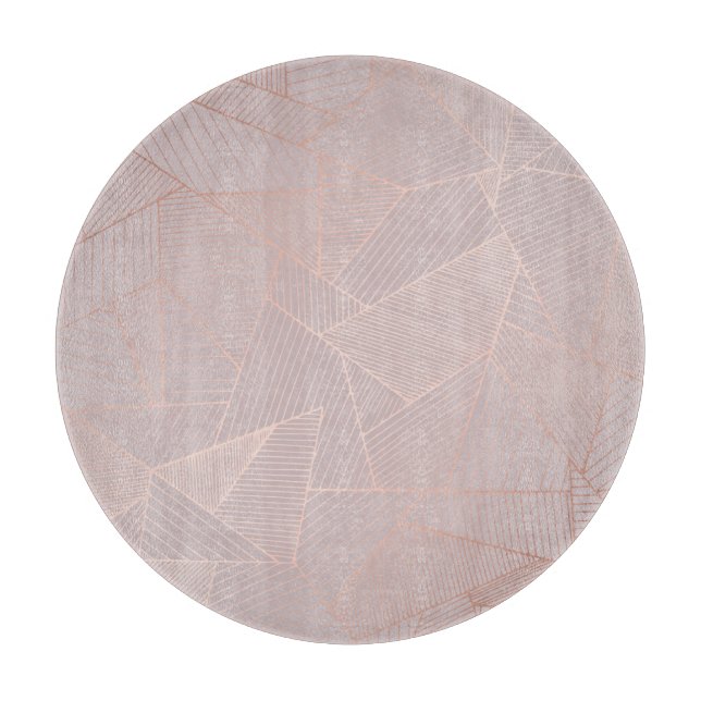 Rose gold decorative background, elegant. cutting board (Front)