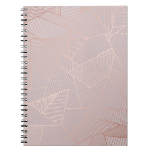 Rose gold decorative background, elegant. notebook