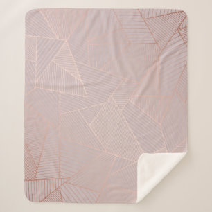 Rose gold decorative background, elegant. sherpa blanket