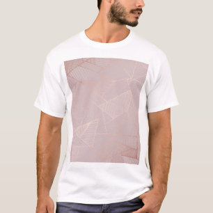 Rose gold decorative background, elegant. T-Shirt