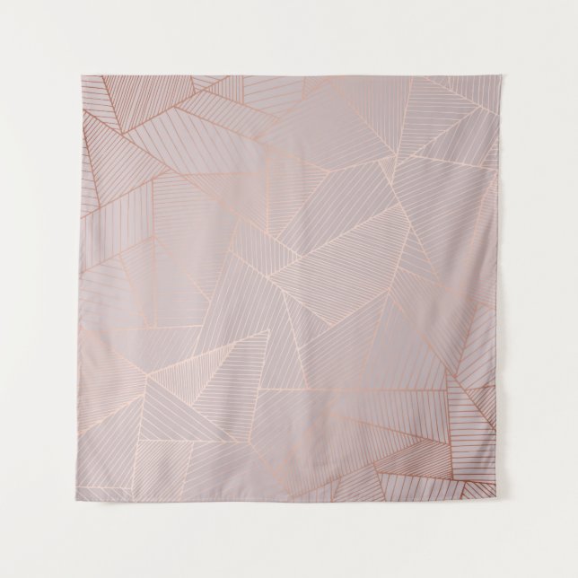 Rose gold decorative background, elegant. tapestry (Front)