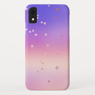 Rose Gold Diagonal Sars Pattern iPhone XR Case