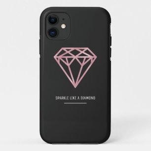Rose Gold Diamond iPhone 11 Case