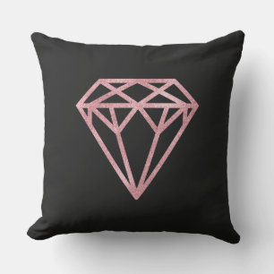 Rose Gold Diamond Cushion