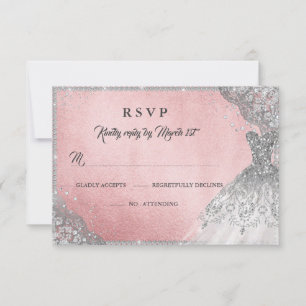 Rose Gold Diamond Sparkle Gown RSVP