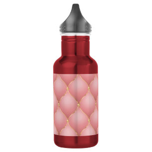 Rose Gold Diamonds Tufted Water Bottle
