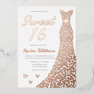 Rose Gold Dress Sweet 16 16th Birthday