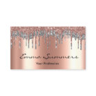 Rose Gold Drips Metal Elegant Customise Glitter