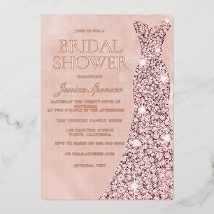 Rose Gold, Dusty Rose & Blush Dress Bridal Shower