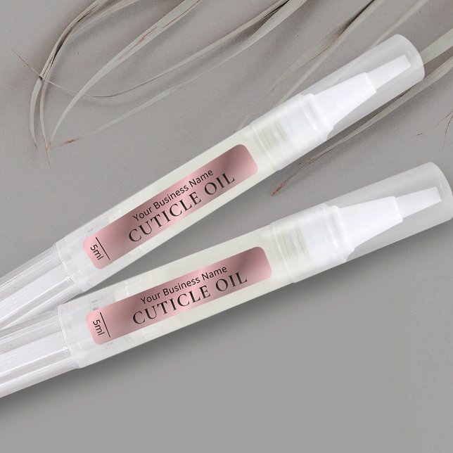 Rose Gold Effect Chic Cosmetic Twist Pen 3ml 5ml (Metallic rose gold effect cosmetic twist pen waterproof stickers)