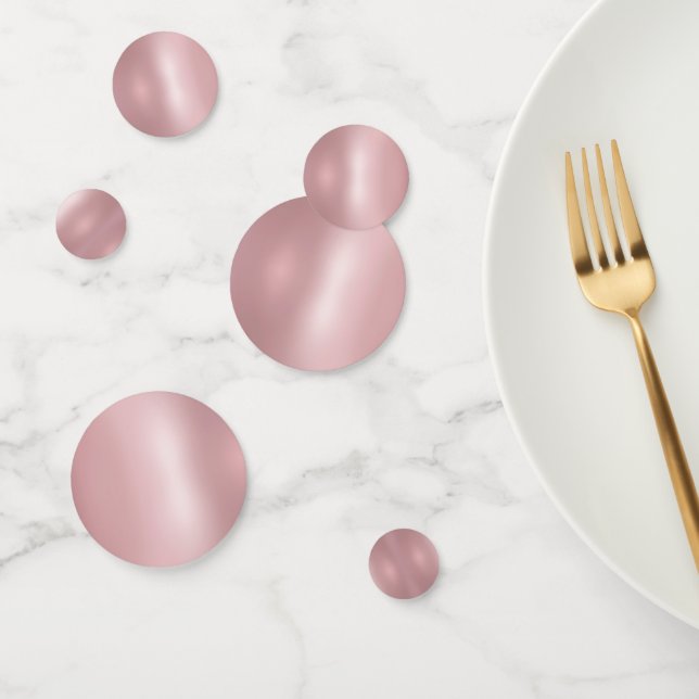Rose Gold Elegant Blank Template Custom Modern Confetti (Group)
