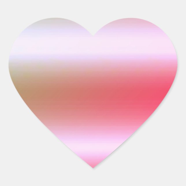 Rose Gold Elegant Blank Template Heart Sticker (Front)