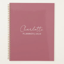 Rose gold elegant custom planner 2023