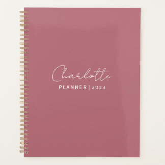 Rose gold elegant custom planner 2023