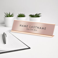 Rose Gold Elegant Minimalist Simple Modern