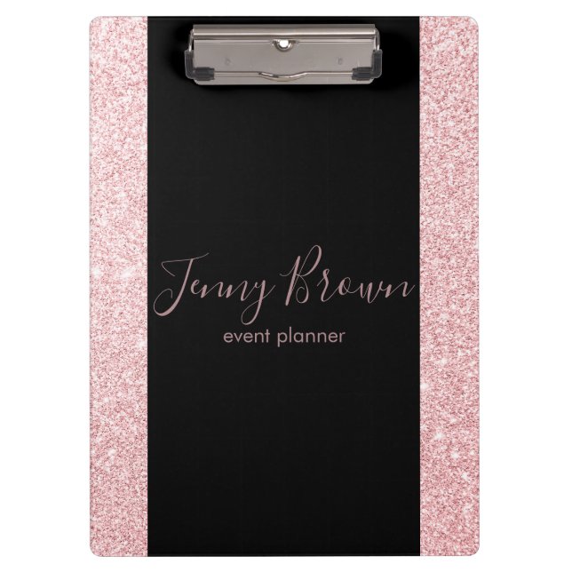 Rose Gold Elegant | Personalised Clipboard (Front)