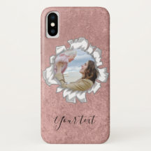 Rose Gold Elegant Personalised Photo Text