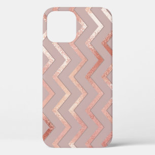 Rose gold: elegant vintage pattern. iPhone 12 case