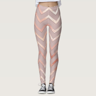 Rose gold: elegant vintage pattern. leggings