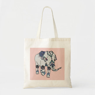 Rose Gold Embellished Elephant Bag
