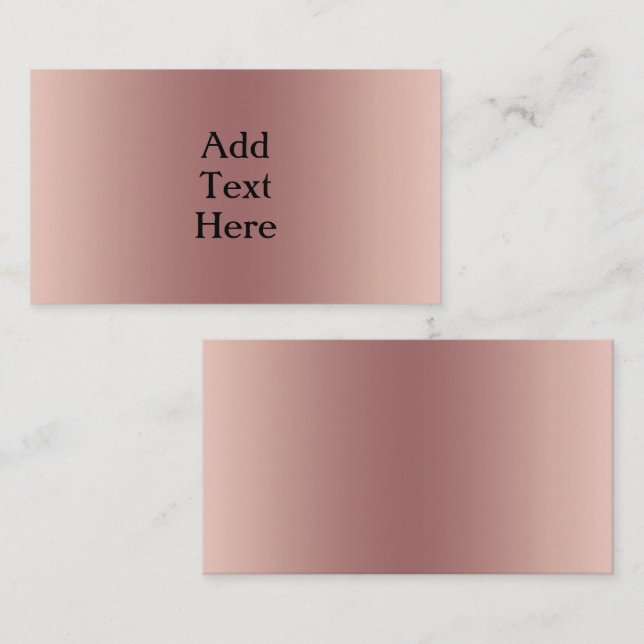 Rose Gold Enclosure Card (Front/Back)