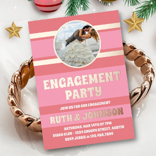 Rose Gold Engagement Party Photo