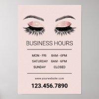 Rose Gold Eyelash Beauty Salon Opening Hours