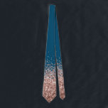 Rose Gold Fading Waterfall Ombre Glitter look Neck Tie<br><div class="desc">This design may be personalised by choosing the Edit Design option. You may also transfer onto other items. This design does not contain actual glitter. Contact me at colorflowcreations@gmail.com or use the chat option at the top of the page if you wish to have this design on another product or...</div>
