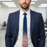 Rose Gold Fading Waterfall Ombre Glitter look Neck Tie<br><div class="desc">This design may be personalised by choosing the Edit Design option. You may also transfer onto other items. This design does not contain actual glitter. Contact me at colorflowcreations@gmail.com or use the chat option at the top of the page if you wish to have this design on another product or...</div>