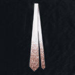 Rose Gold Fading Waterfall Ombre Glitter Neck Tie<br><div class="desc">This design was created through digital art. It may be personalised by clicking the customise button and add text, images, or delete images to customise. Contact me at colorflowcreations@gmail.com if you with to have this design on another product. Purchase my original abstract acrylic painting for sale at www.etsy.com/shop/colorflowart. See more...</div>