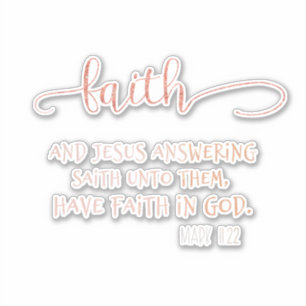 Rose Gold Faith with KJV Bible Verse