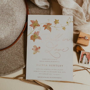 Rose Gold "Fall in Love" Bridal Shower