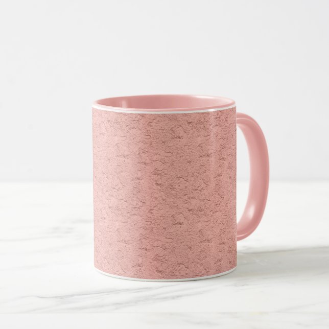 Rose Gold Faux Foil  Mug (Front Right)