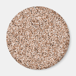 Rose Gold Faux Glitter Magnet