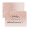 Rose gold faux glitter pink ombre be my bridesmaid