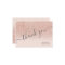 Rose gold faux glitter pink ombre script thank you