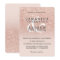 Rose gold faux glitter pink ombre wedding luxe