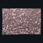 Rose Gold Faux Glitter Sparkles Tea Towel<br><div class="desc">Glamourous large rose gold faux glitter.
PLEASE NOTE:  These are flat printed graphics - no raised parts.</div>