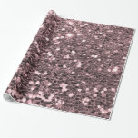 Rose Gold Faux Glitter Sparkles Wrapping Paper<br><div class="desc">Glamourous large rose gold faux glitter.
PLEASE NOTE:  These are flat printed graphics - no raised parts.</div>
